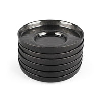 Bricard Rexy theeschotels | set van 6 stuks | 12 cm | Zwart