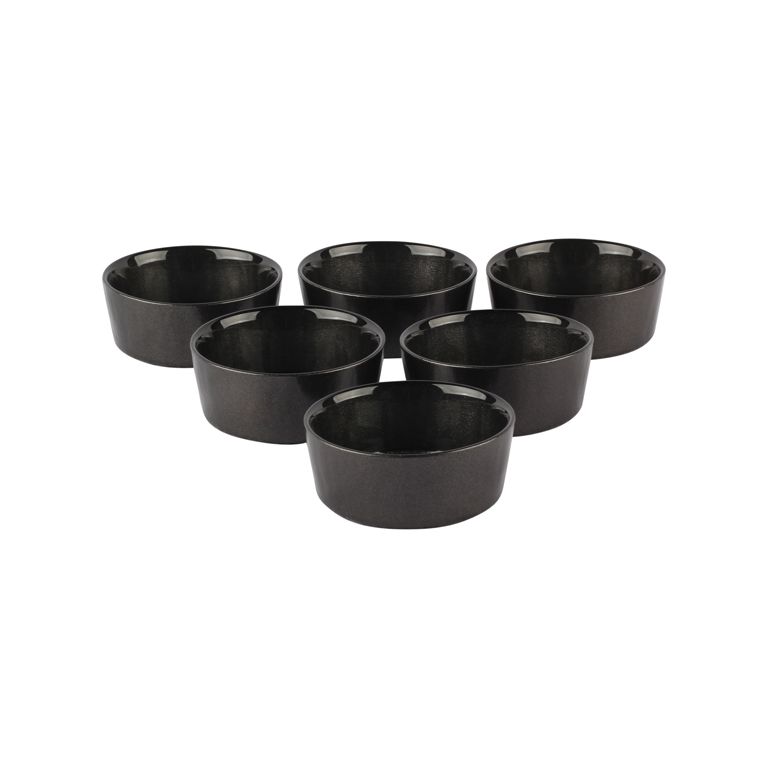 Bricard Rexy kommen/schalen | 6 stuks | 9 cm | zwart
