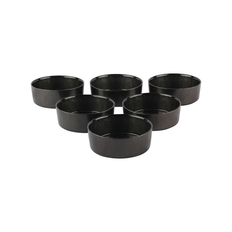 Bricard Rexy kommen/schalen | 6 stuks | 12 cm | zwart
