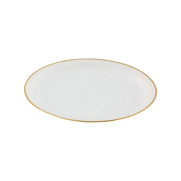 Bricard Istanbul onderbord | 32 cm | 1 stuk | wit-goud