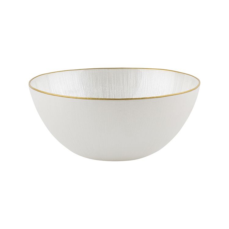 Bricard Rexy schaal | 21 cm | parel wit-goud | 1-stuk