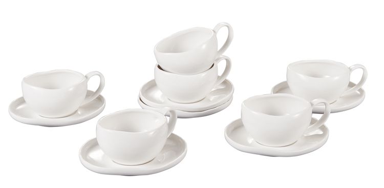 Bricard Barles theekopjes set | 12-delig | 200 ml