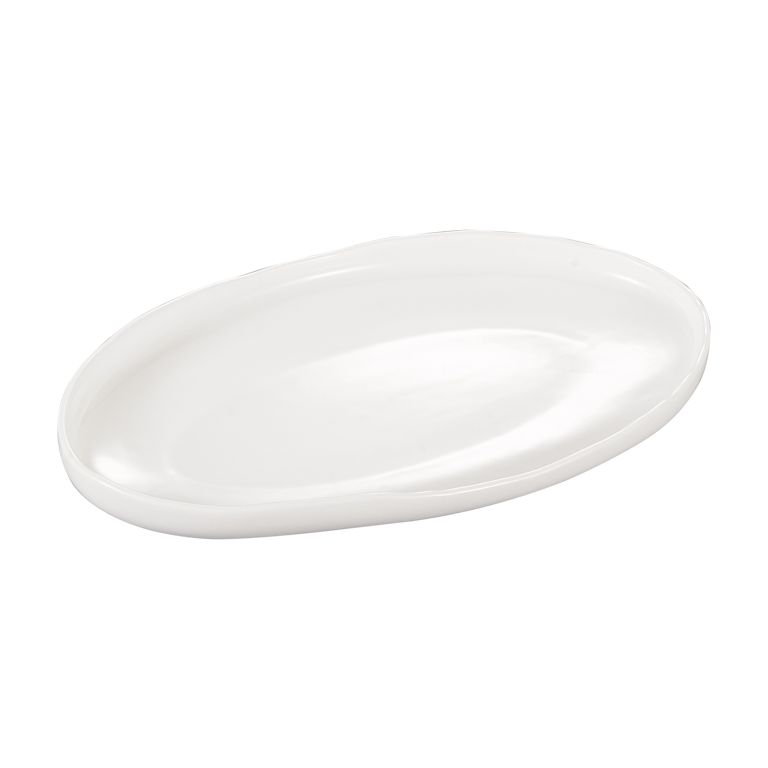 Bricard Barles ovale schaal | Ø23,6 cm | wit