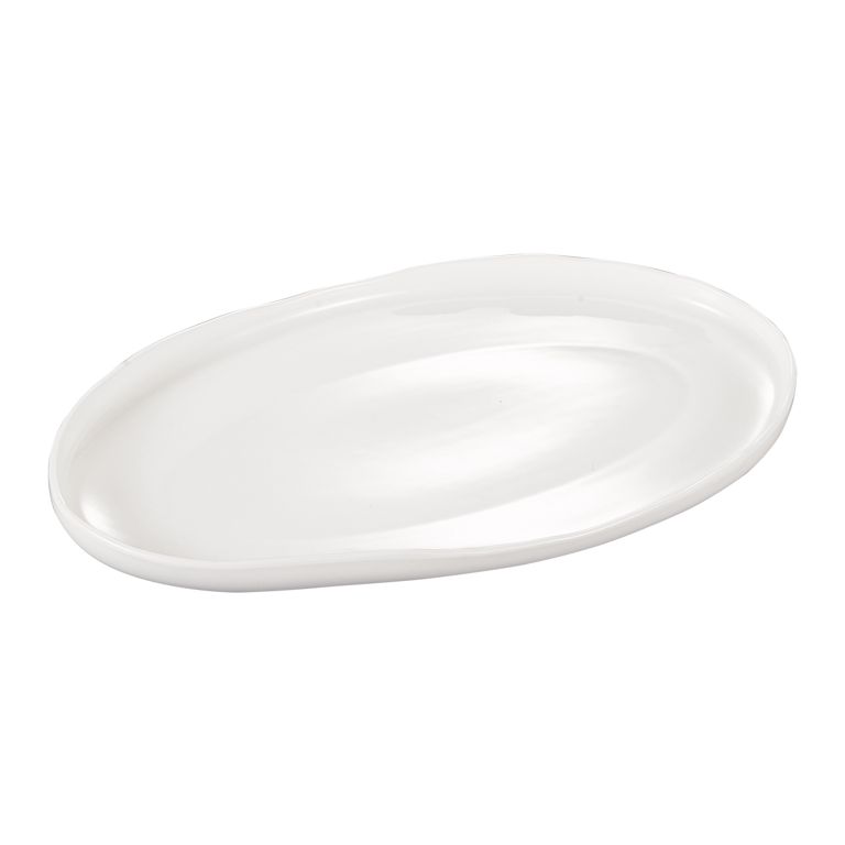 Barles ovale schaal | Ø31,4 cm | wit