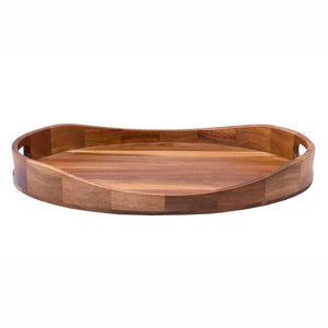 Acacia Dienblad met Handgrepen ovaal | 42,7 × 33 cm