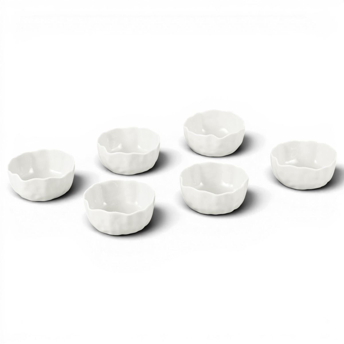 Bricard Angles Dipschaaltjes Set 6-delig | Ø8,7 cm | Wit