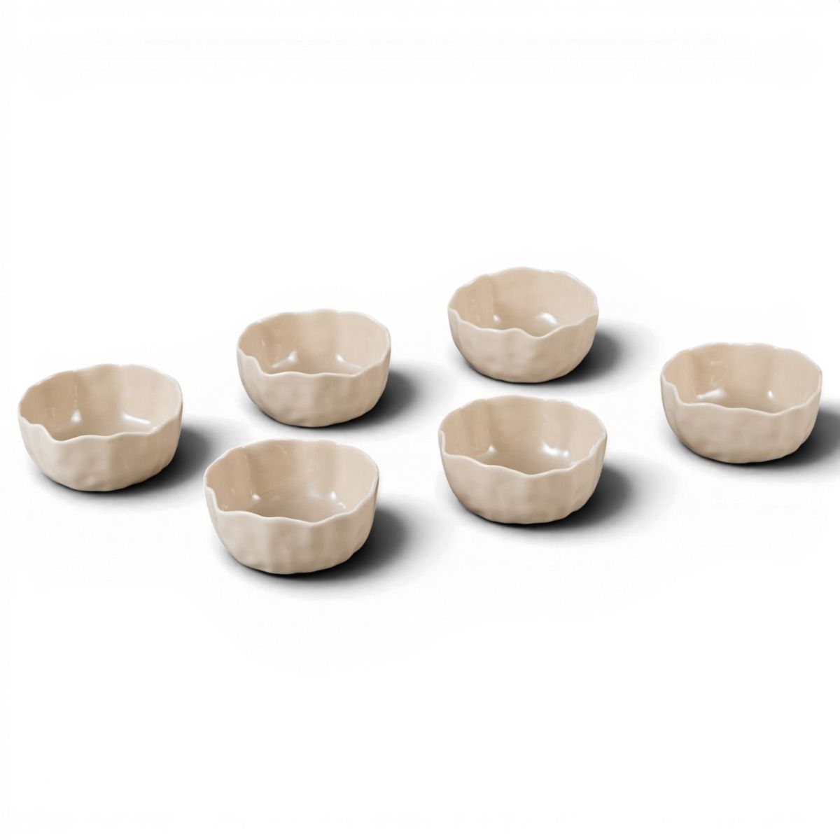 Bricard Angles Dipschaaltjes Set 6-delig | Ø8,7 cm | Taupe