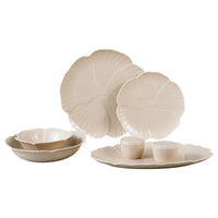 Bricard Florange Dinerset Taupe – 27-Delig Porseleinen Serviesset voor 6 Personen