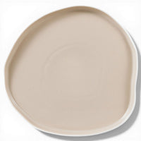 Bricard Bonnes Dinnerset 27-delig – Wit Taupe Porselein met Organische Vormen