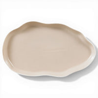 Bricard Bonnes Dinnerset 27-delig – Wit Taupe Porselein met Organische Vormen