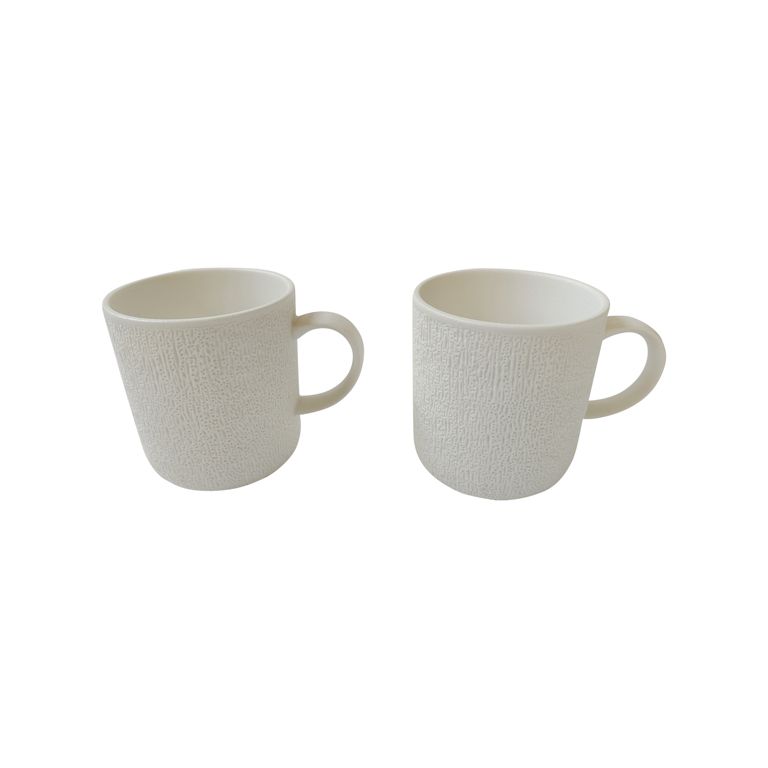 Bricard Valance mokkenset | mat wit | 2-delig