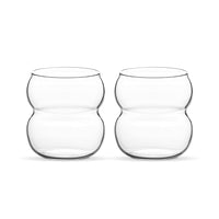 Bubble curve borosilicaatglas | 2 stuks | 380 ml