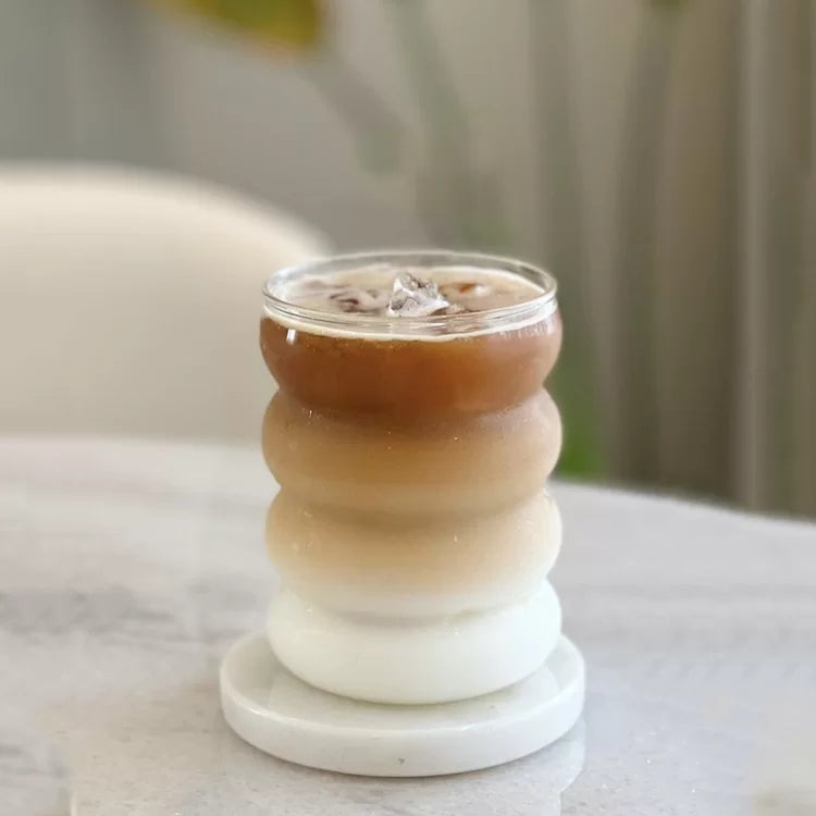 Wave bubbly glas | 2 stuks | 330 ml