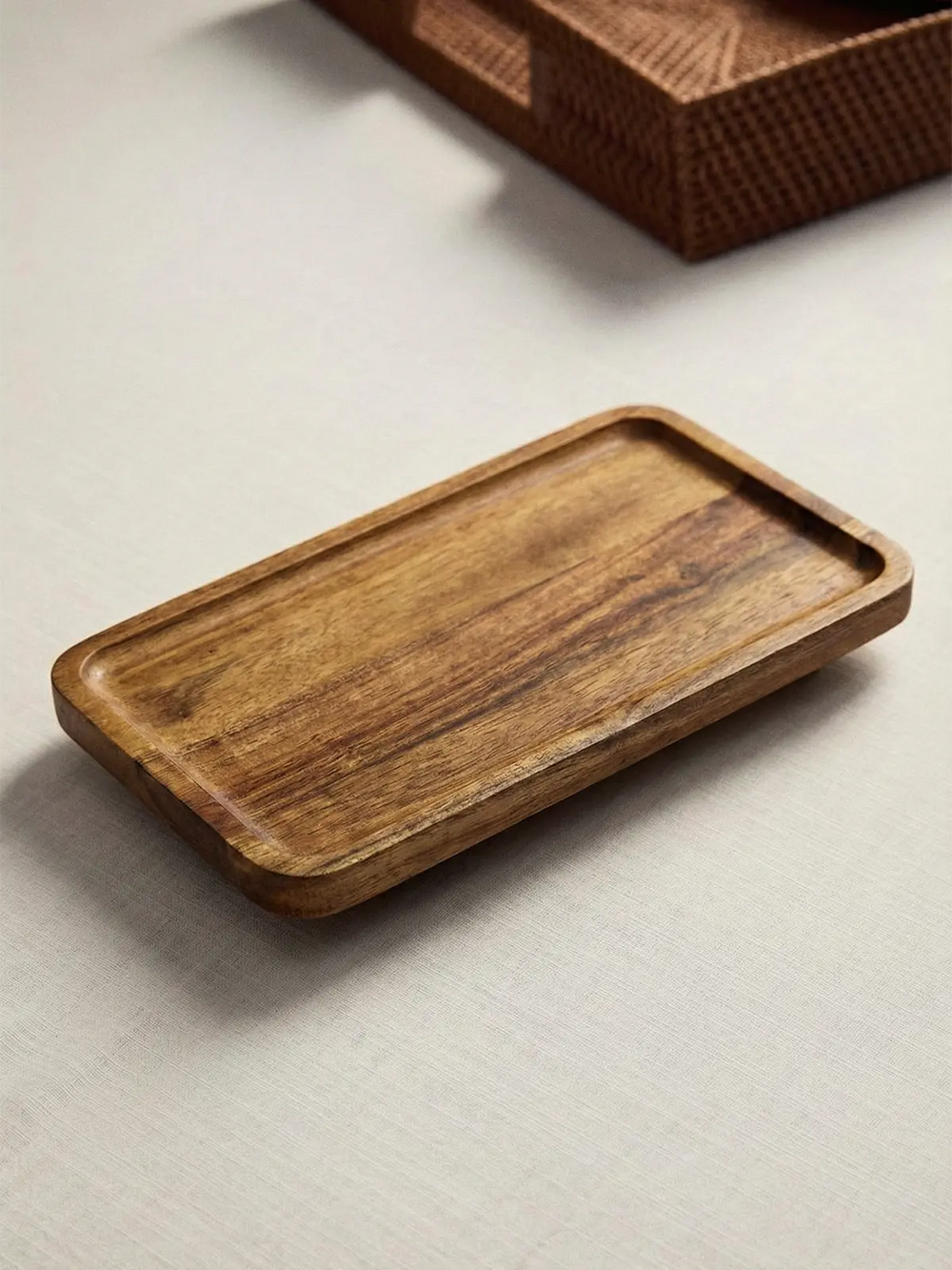 Acacia houten serveerplank op voet