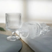 Ripple wijnglazen/dessertglazen | 6 stuks | 200 ml