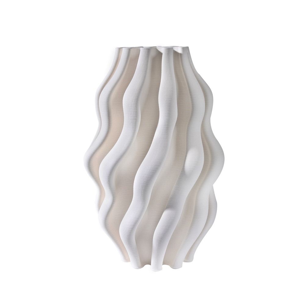 Fugurato Elda Vaas Ø20x34cm | Wit Keramiek