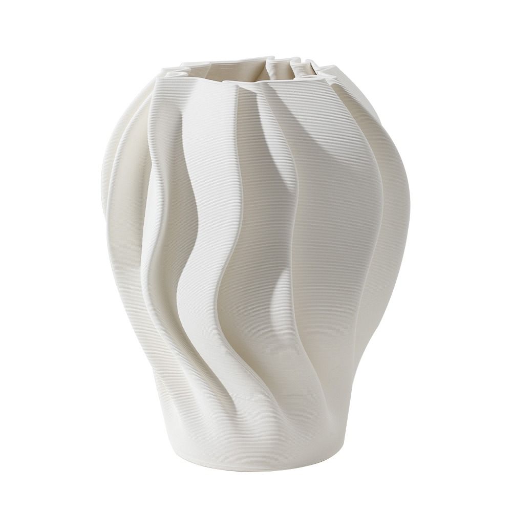 Fugurato Mia Vaas Ø20x29cm | Wit Keramiek