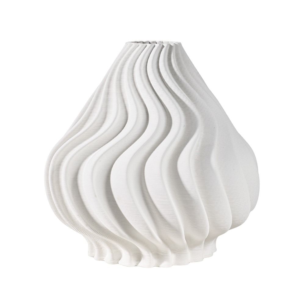 Fugurato Esta Vaas Ø22x26cm | Wit Keramiek