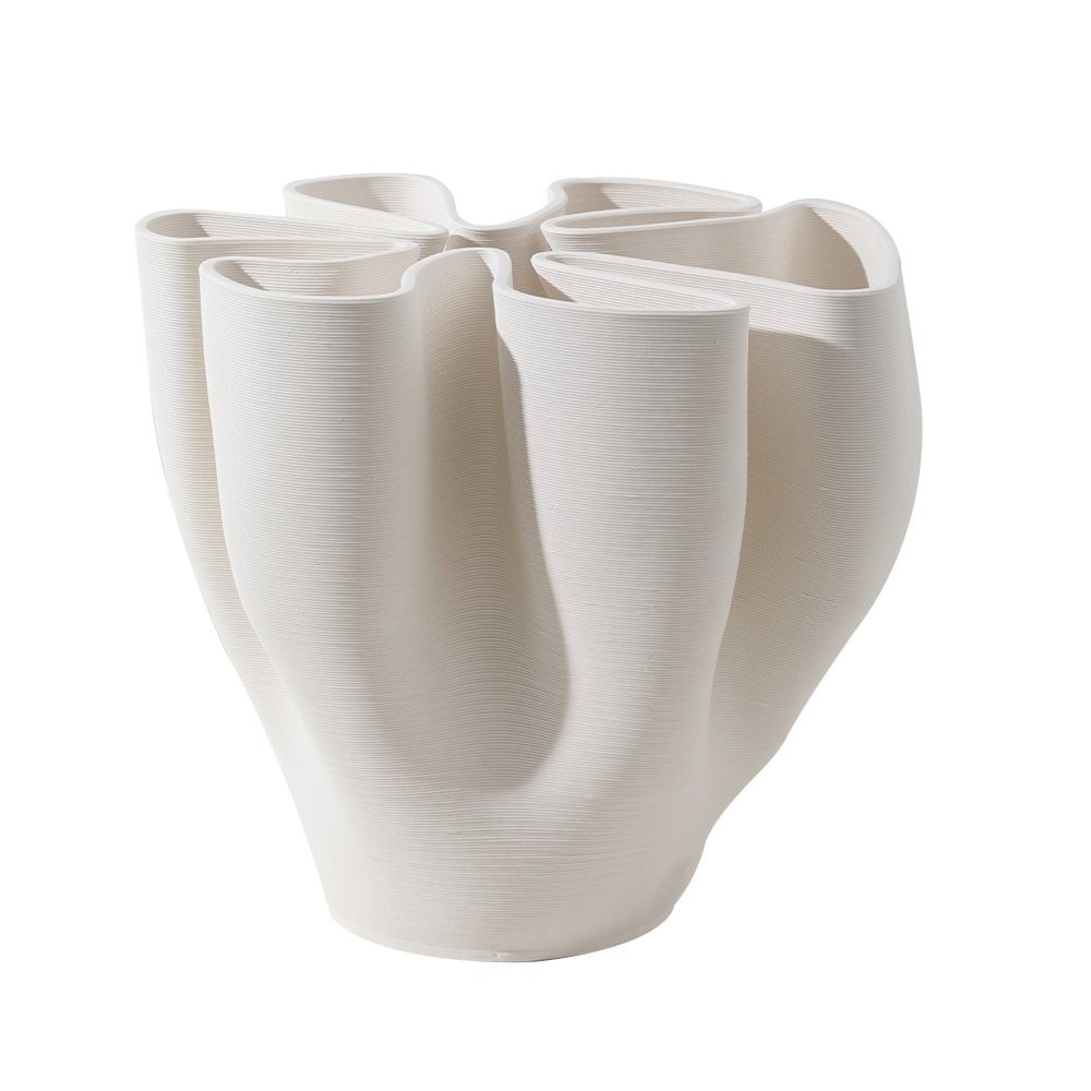 Fugurato Lucy Vaas Ø26,5x23cm | Wit Keramiek