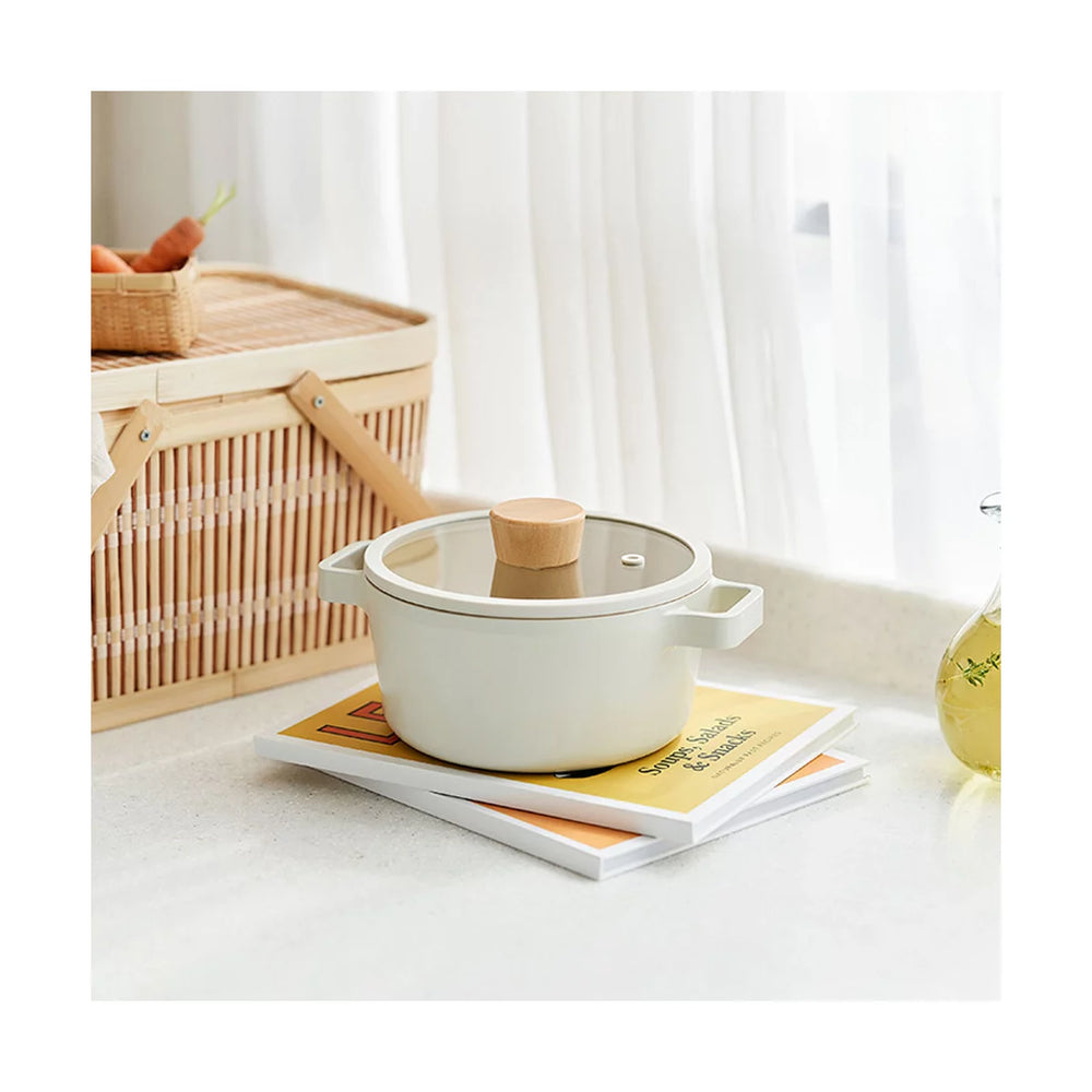 Neoflam FIKA kookpan 16 cm – 1,2 L | Crème