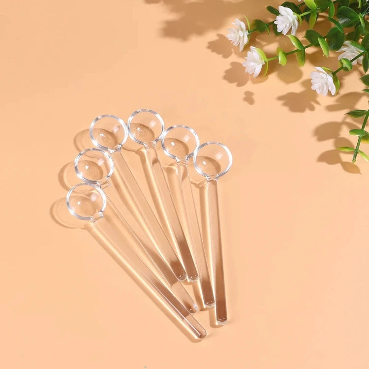 Glazen theelepels | 6 stuks | 10,5 cm