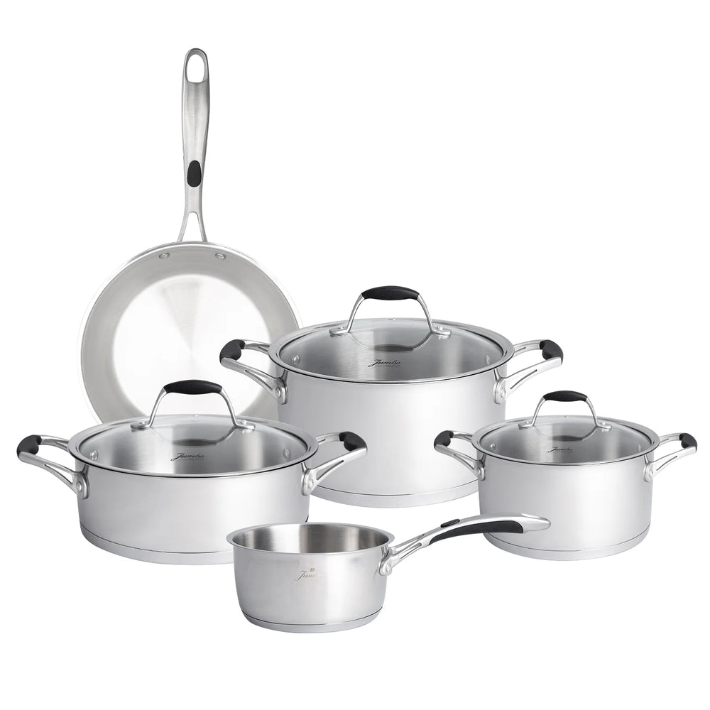 Jumbo New Stella 8-delige RVS premium pannenset
