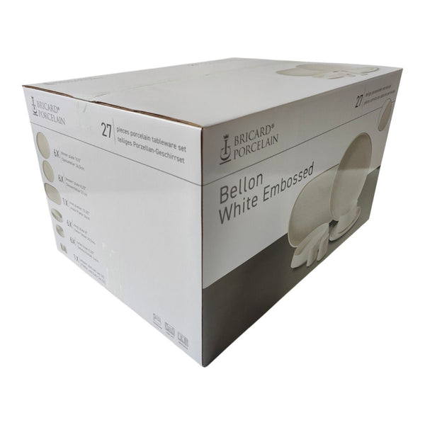 Bricard Bellon Serviesset 27-delig | Wit Reliëf