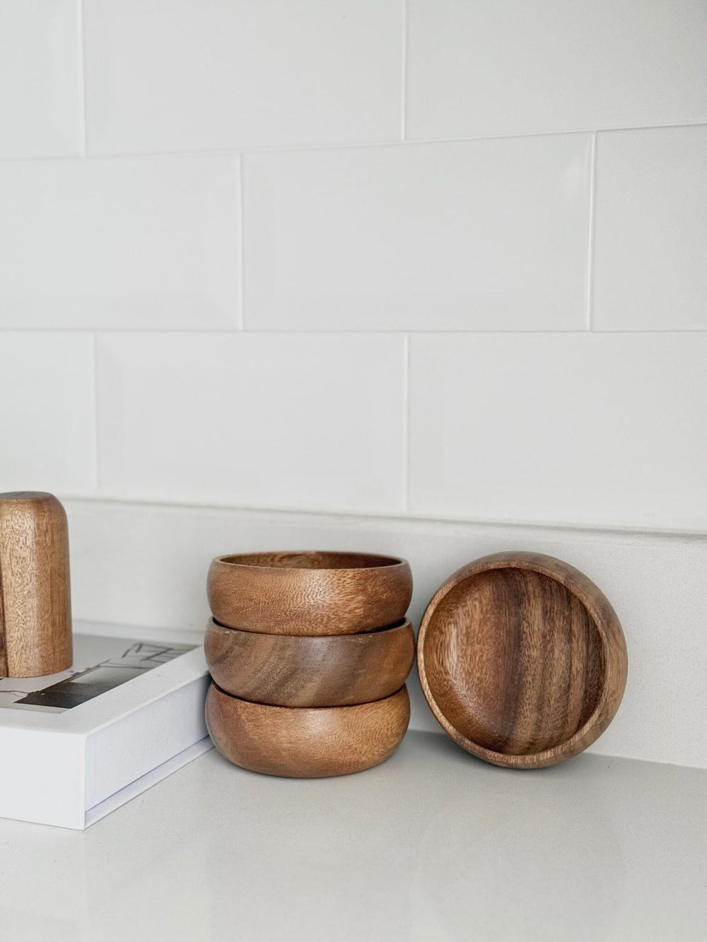 Acacia houten snackschaal | 1 stuk | 10 cm