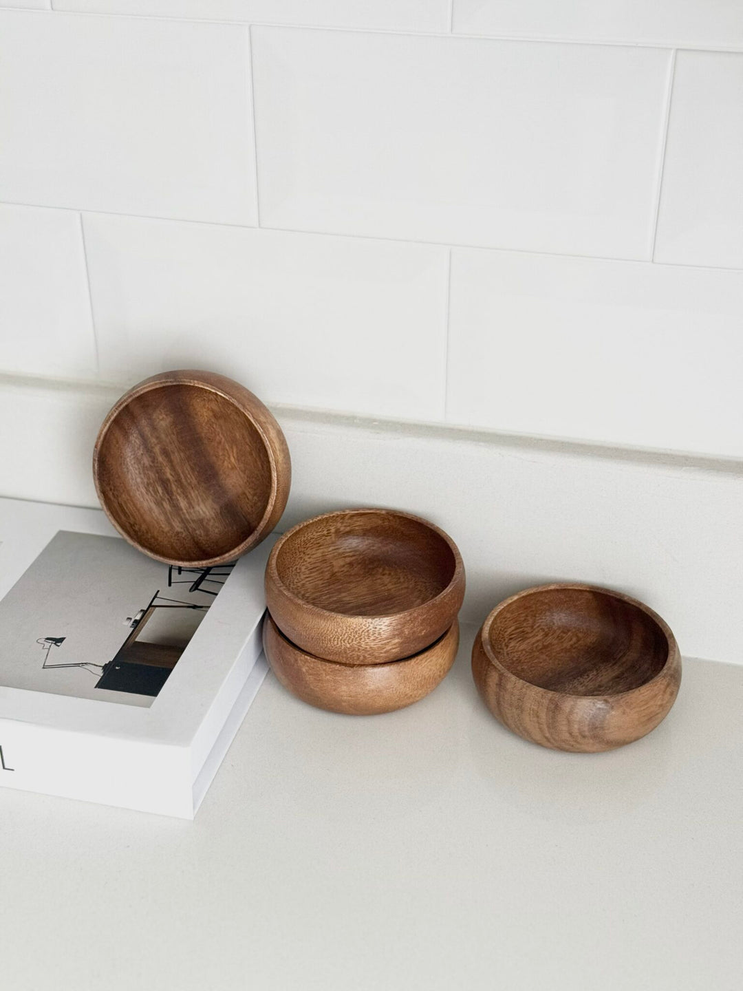 Acacia houten snackschaal | 1 stuk | 10 cm