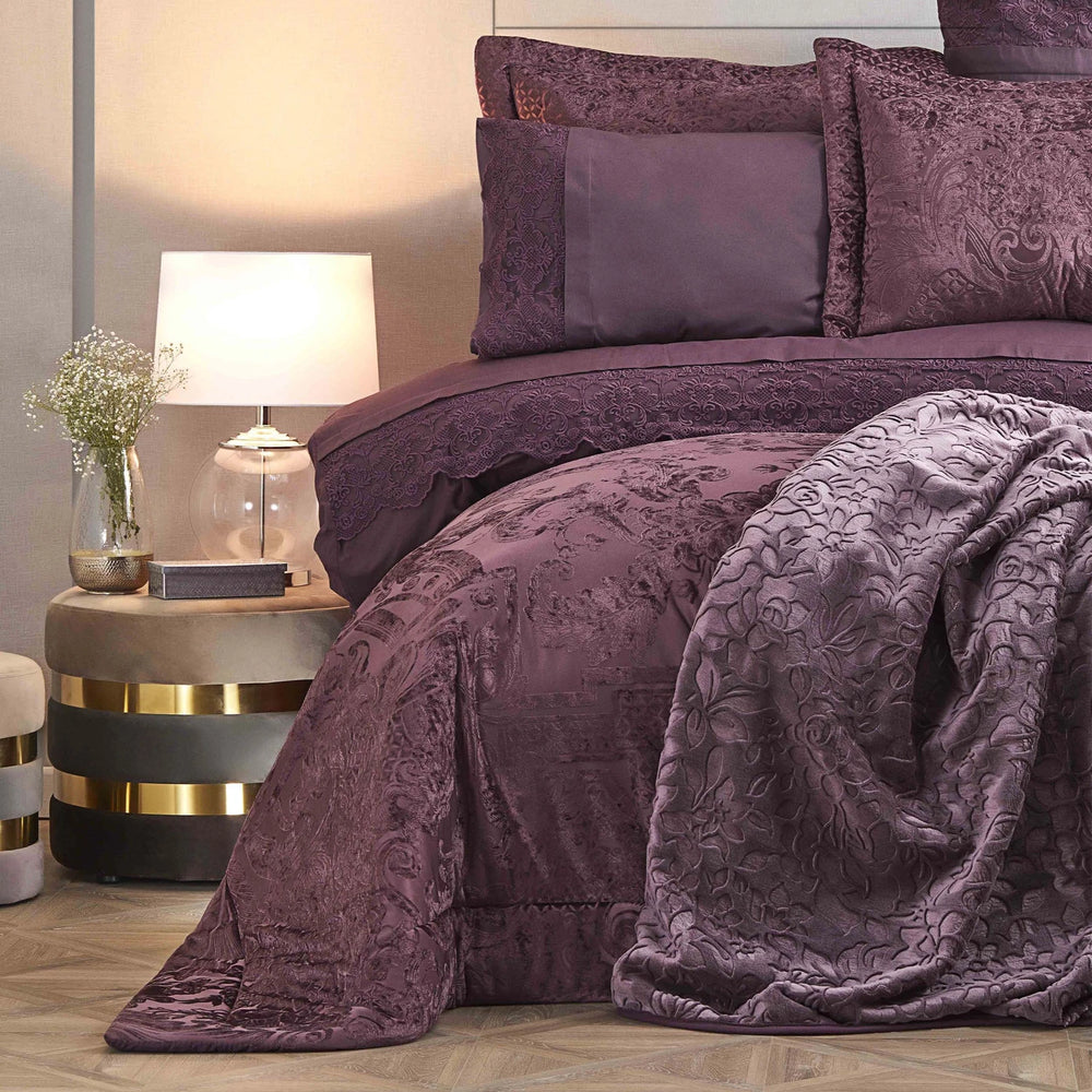 Karaca Home Valeria Best 8-delige bruidsschatset – paars