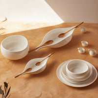 Karaca Earth Collection Clay 55-delige serviesset – wit, 12-persoons