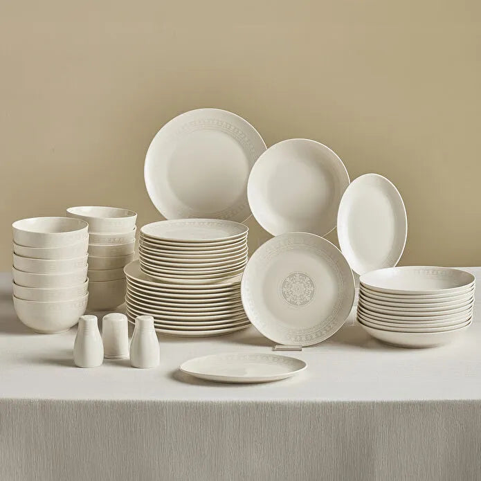 Karaca Forever Bone Artiste – 53-delige serviesset voor 12 personen