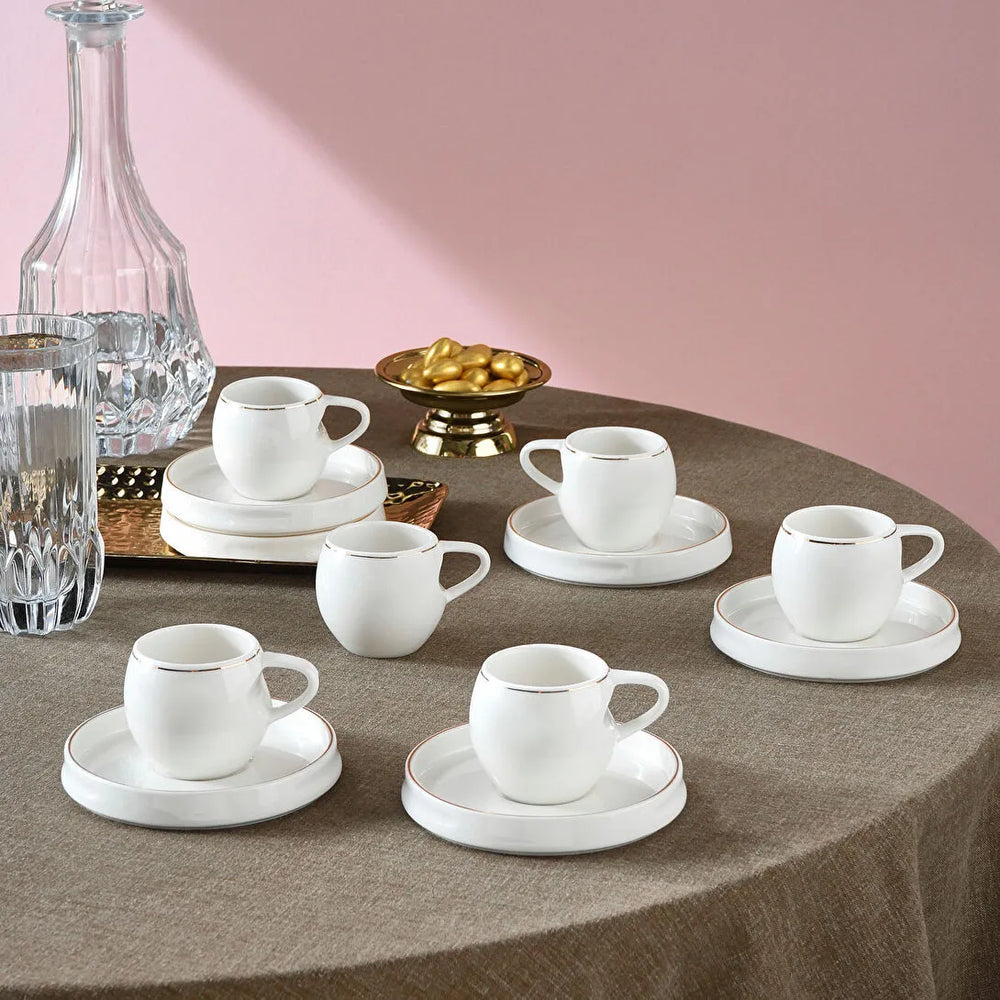 Karaca Sunset 12-delige espressokopjes set voor 6 personen | 100 ml