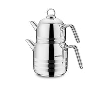 Korkmaz Astra theepot – 18/10 Cr-Ni rvs – (0.9 L+2.0 L)