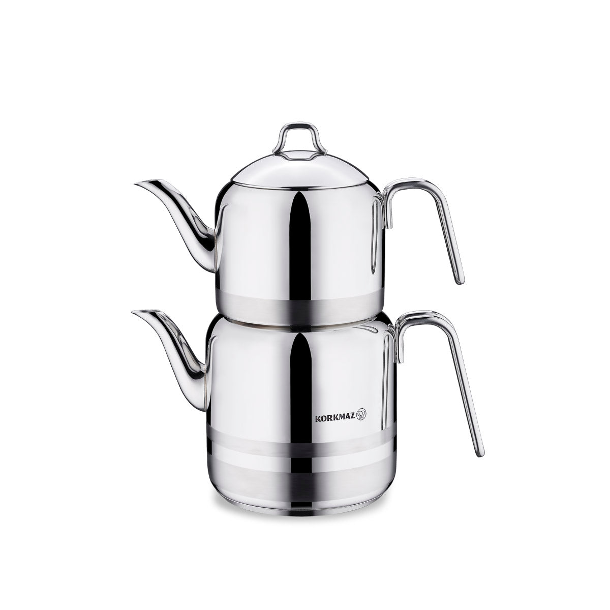 Korkmaz Astra2 RVS Theepotset – Turkse Theepot 1,1 + 2,0 L | Model A112
