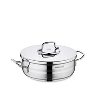 Korkmaz Astra2 rvs lage braadpan | Ø 24 cm | 3,5 L