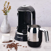 Korkmaz Kahvekolik Turkse koffie apparaat | 400W | zwart/chroom