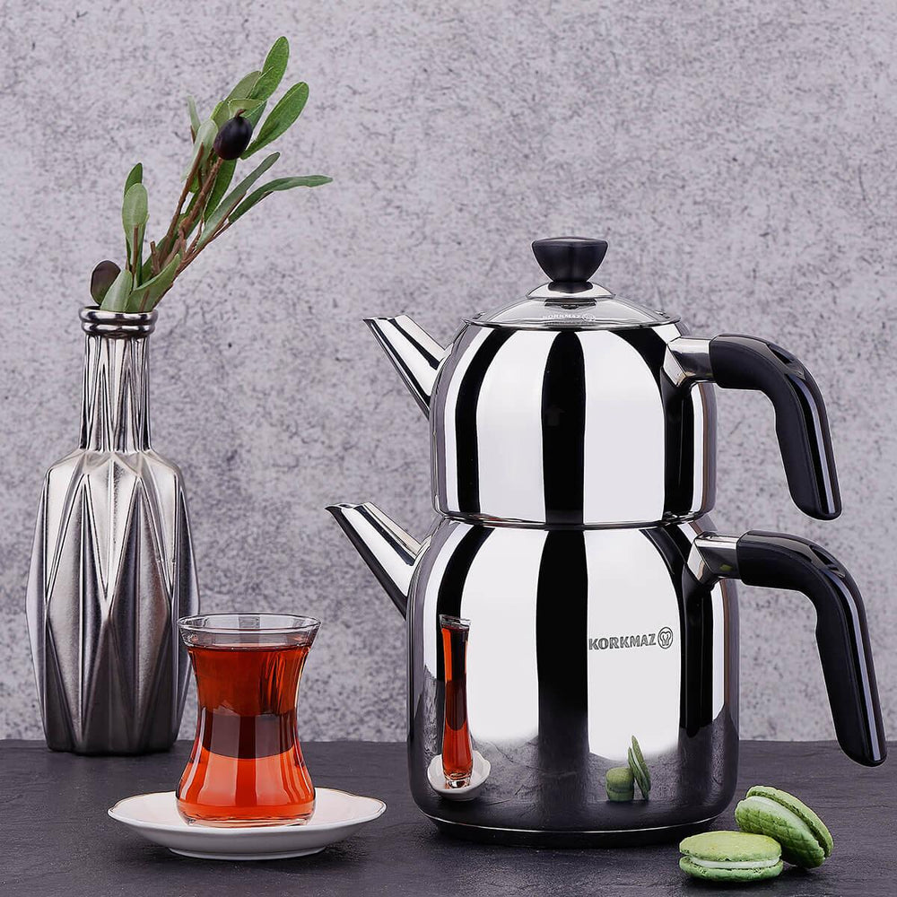 Korkmaz Kappa theepot set | 0.9 + 2.0 liter