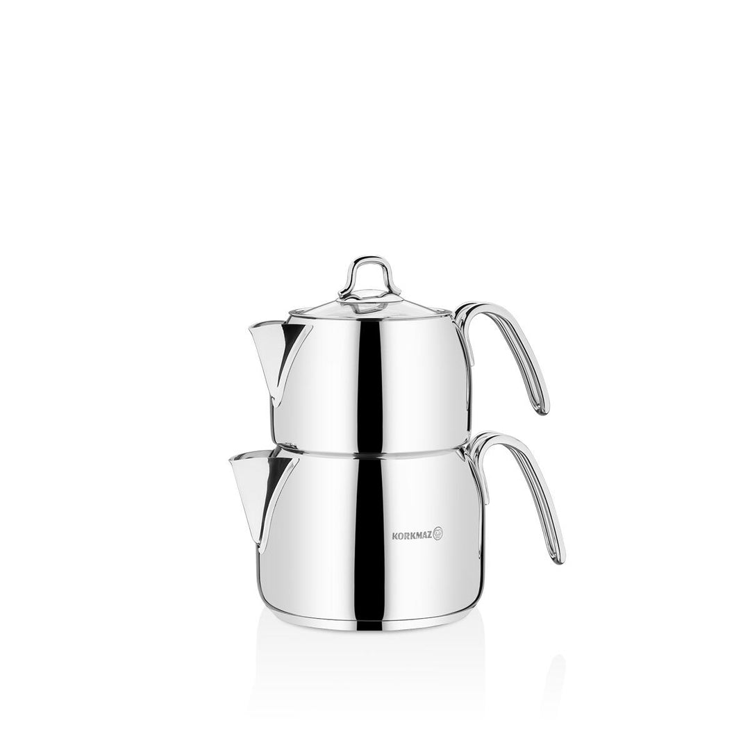 Korkmaz Perla midi rvs theepot | 0.7+1.4 L | A027