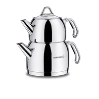 Korkmaz Provita midi theepot – 18/10 Cr-Ni rvs – (0.7 L+1.5 L)