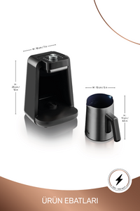 Arzum Okko Rich Spin Pro Turkse koffieapparaat | Chroom