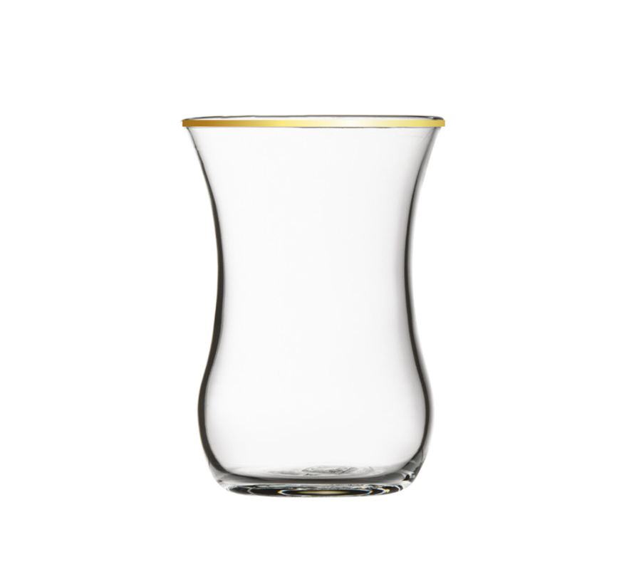 Pasabahce Tempo Golden Touch theeglazen | 120 ml