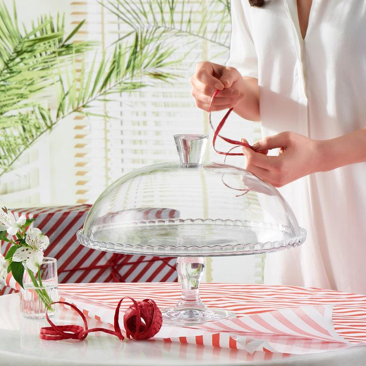 Pasabahce Patisserie glazen taartplateau – 32 cm