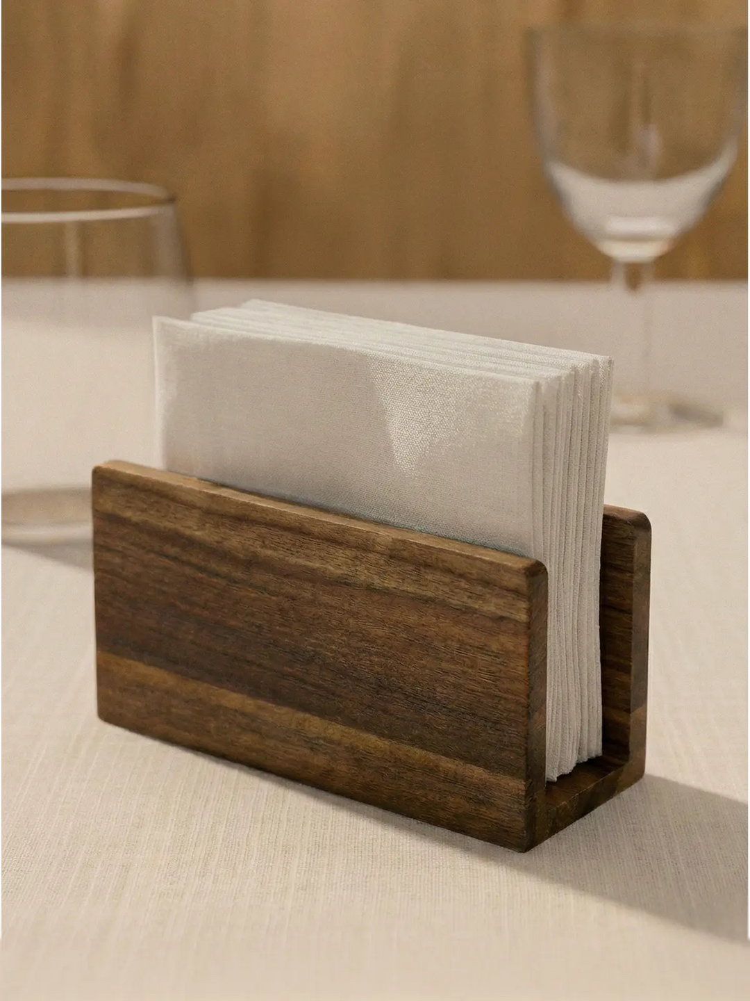 Serva acacia houten servethouder