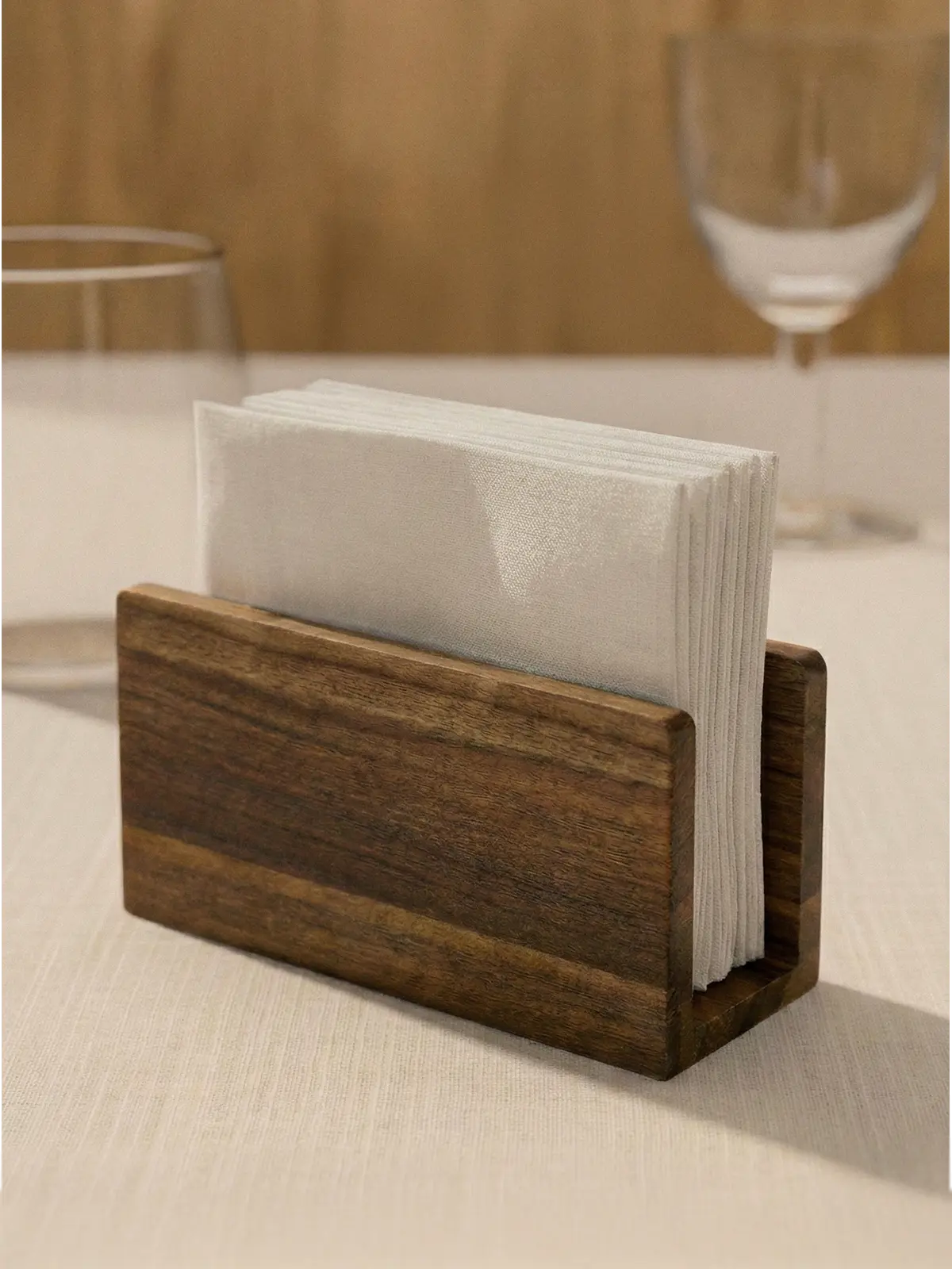 Serva acacia houten servethouder