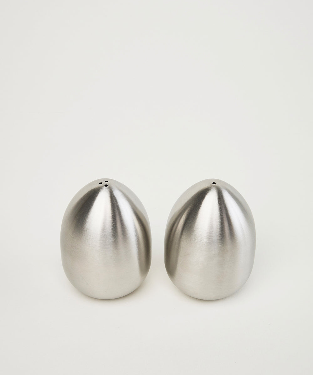 Lunar Ovo — Zout & Peperstel | RVS | Set van 2
