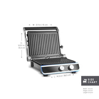 Karaca Nova Grill 6-Slice Contactgrill & Sandwichtoaster 2000W | Inox
