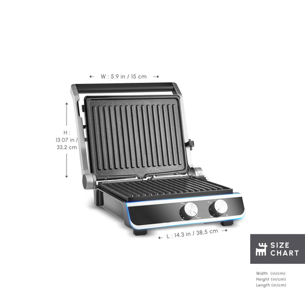 Karaca Nova Grill 6-Slice Contactgrill & Sandwichtoaster 2000W | Inox