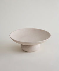 Terracotta Schaal op Voet 30 cm | Decoratieve Serveerschaal

