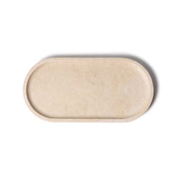 Travertine Dienblad Ovaal | 30x15cm